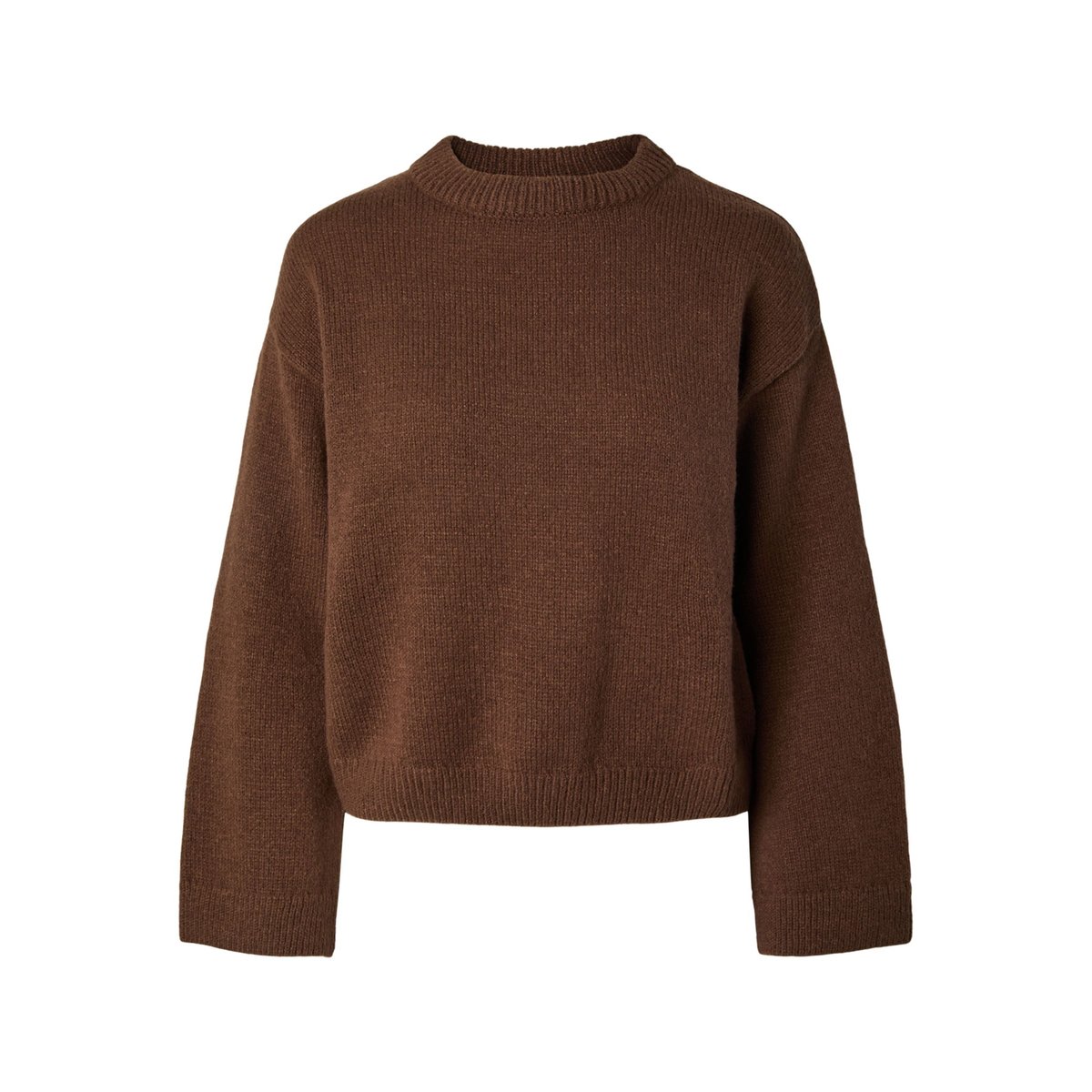 Pull En Maille marron - downtown brown1, PIECES