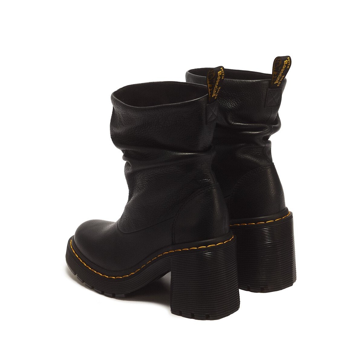 Mi-bottes Kasey en cuir Virginia noir, DR. MARTENS