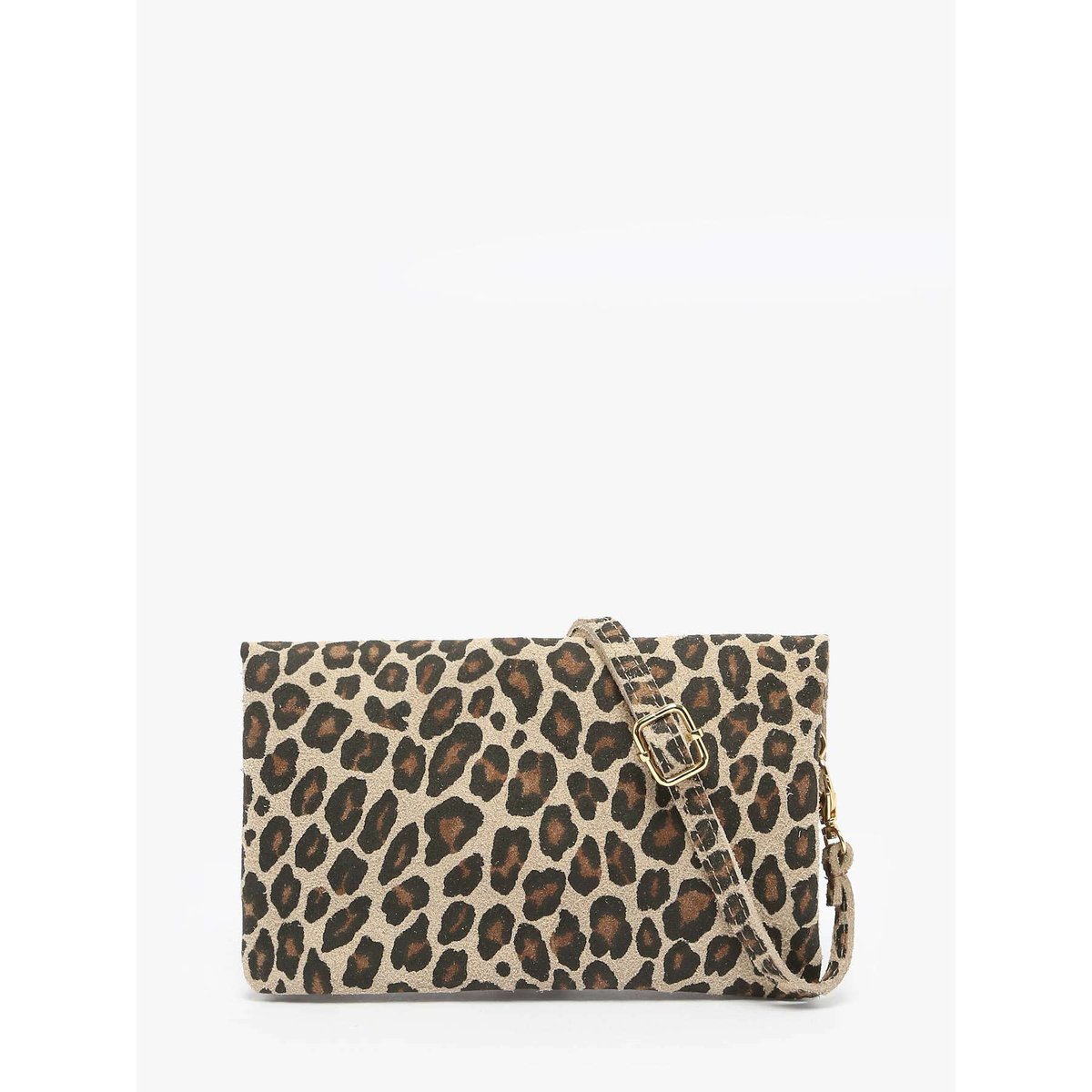 Sac bandoulière Velvet leopardo cuir larice p, MILANO