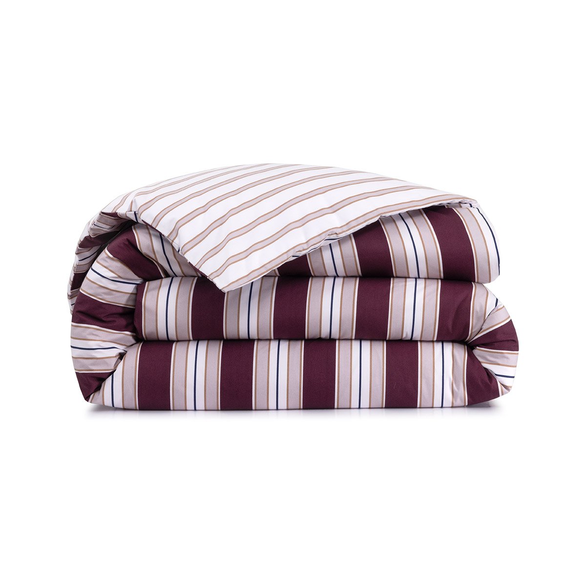 Housse de couette en percale de coton, L COTTAGE rouge, LACOSTE HOME