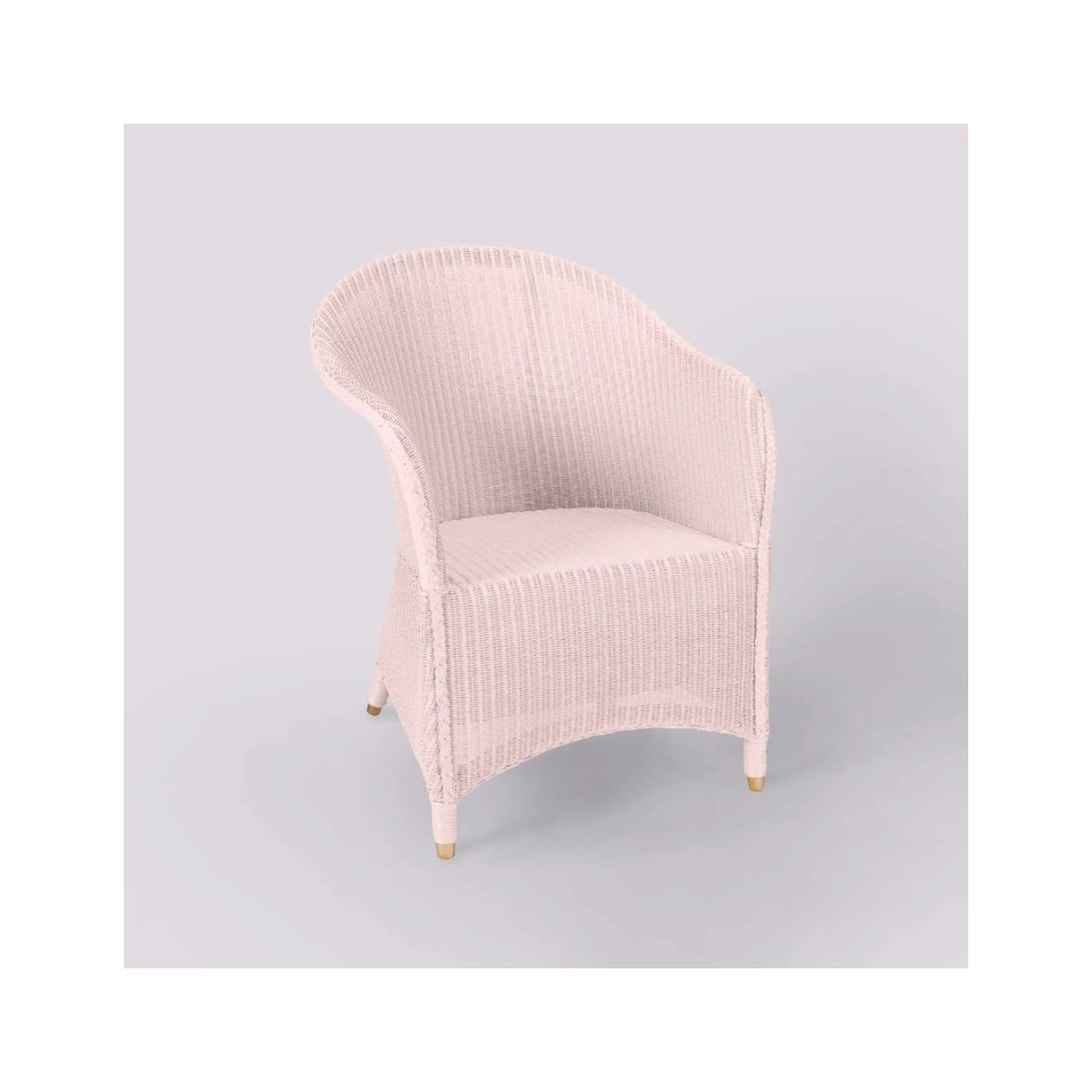 Fauteuil Lloyd Loom SIDONIE rose tendre, KOK