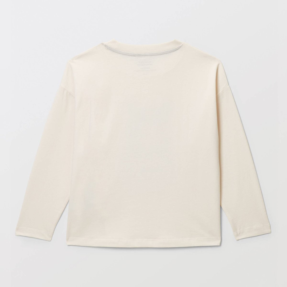 T-shirt manches longues imprimé en coton BIO GOTS naturel, MONOPRIX