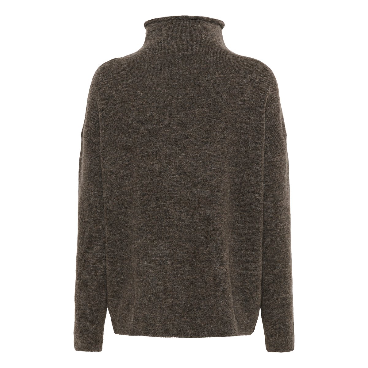 Pullover tricoté gris dark grey melange, SOAKED IN LUXURY