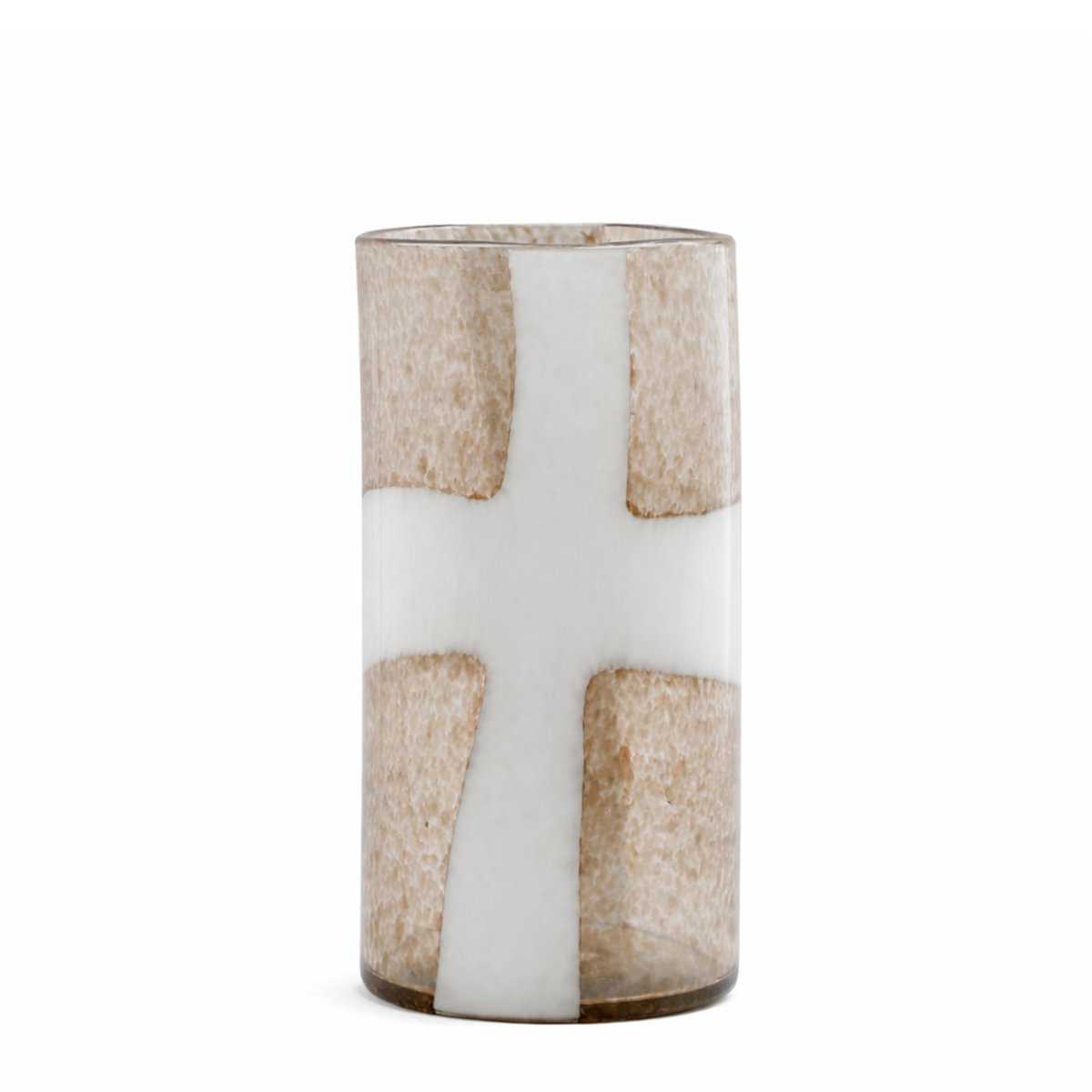 Vase décoratif en verre soufflé H39 MIRAGE marron, SIA DECO