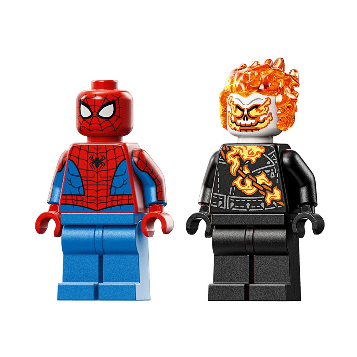 Marvel Spider-Man et sa moto contre Ghost Rider multicolore, LEGO