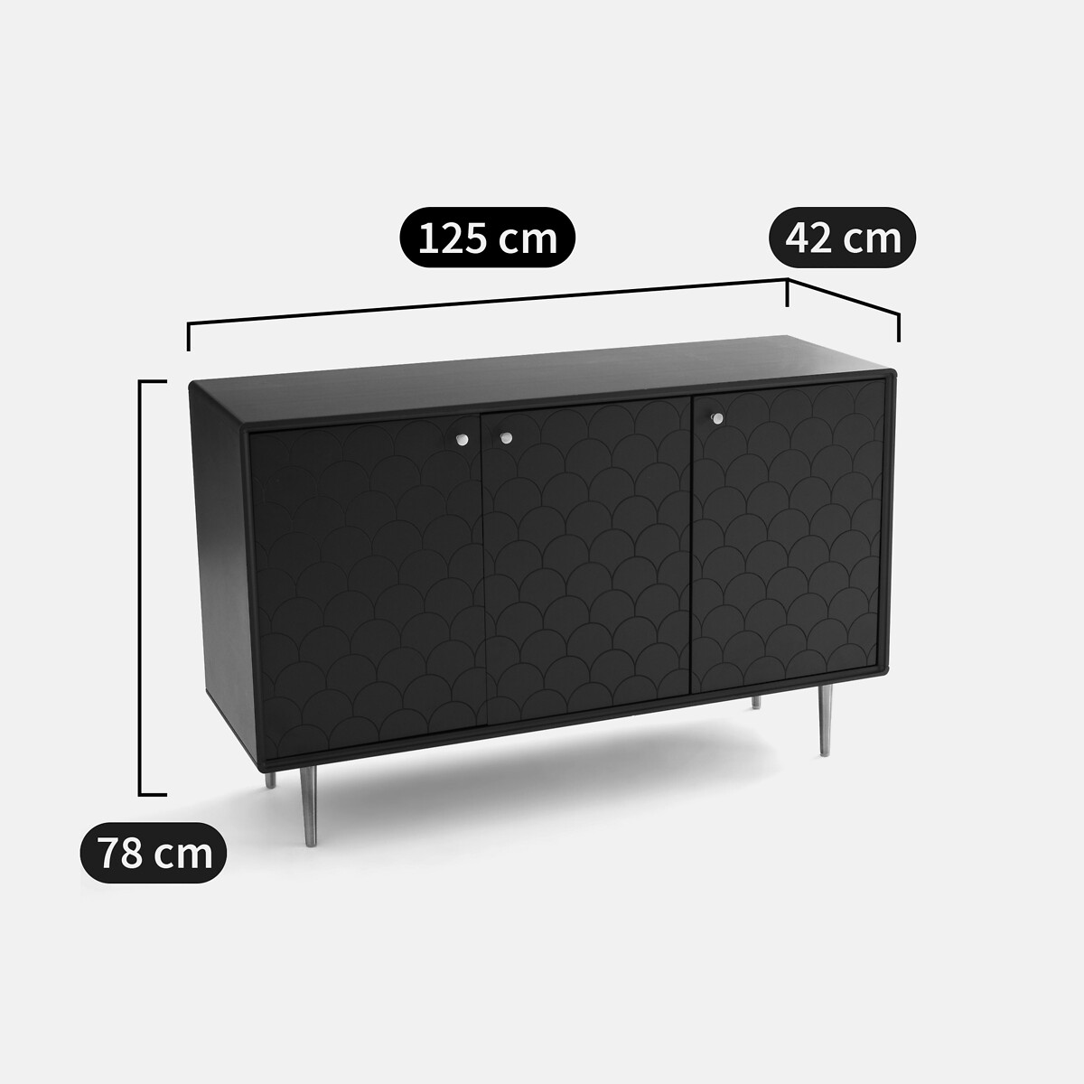 Buffetkast Luxore pruisisch blauw, LA REDOUTE INTERIEURS