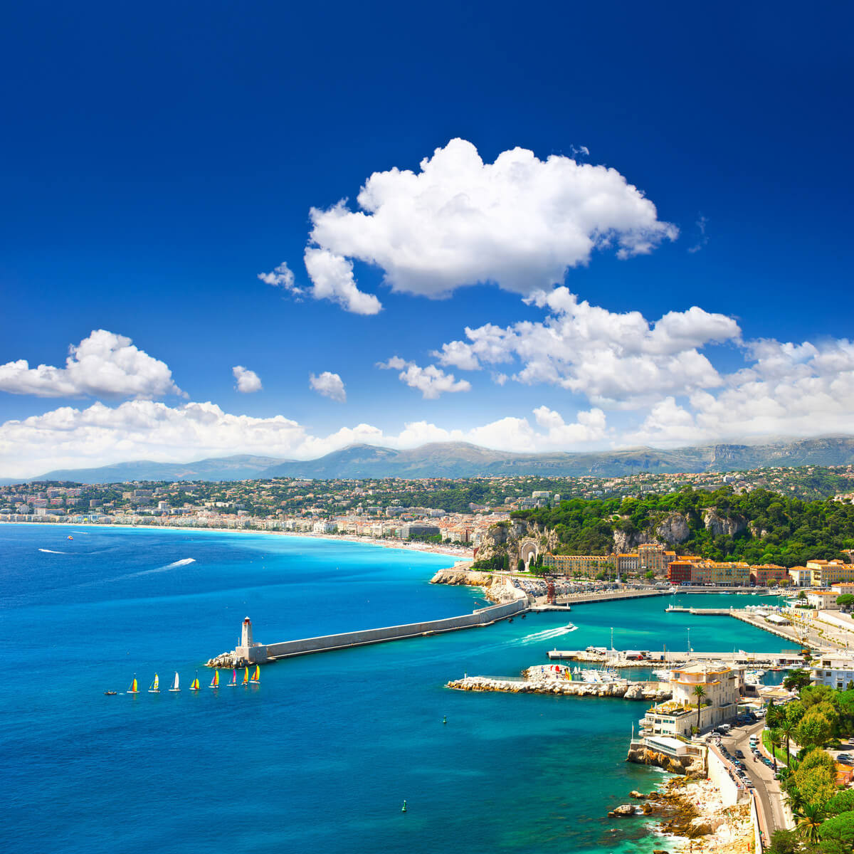 Tableau Mural Vue Sur Nice MER tableaux sur toile-bleu, CEANOTHE