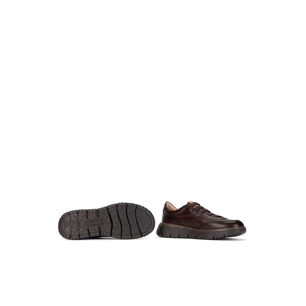 Baskets cuir Segovia caoba, PIKOLINOS
