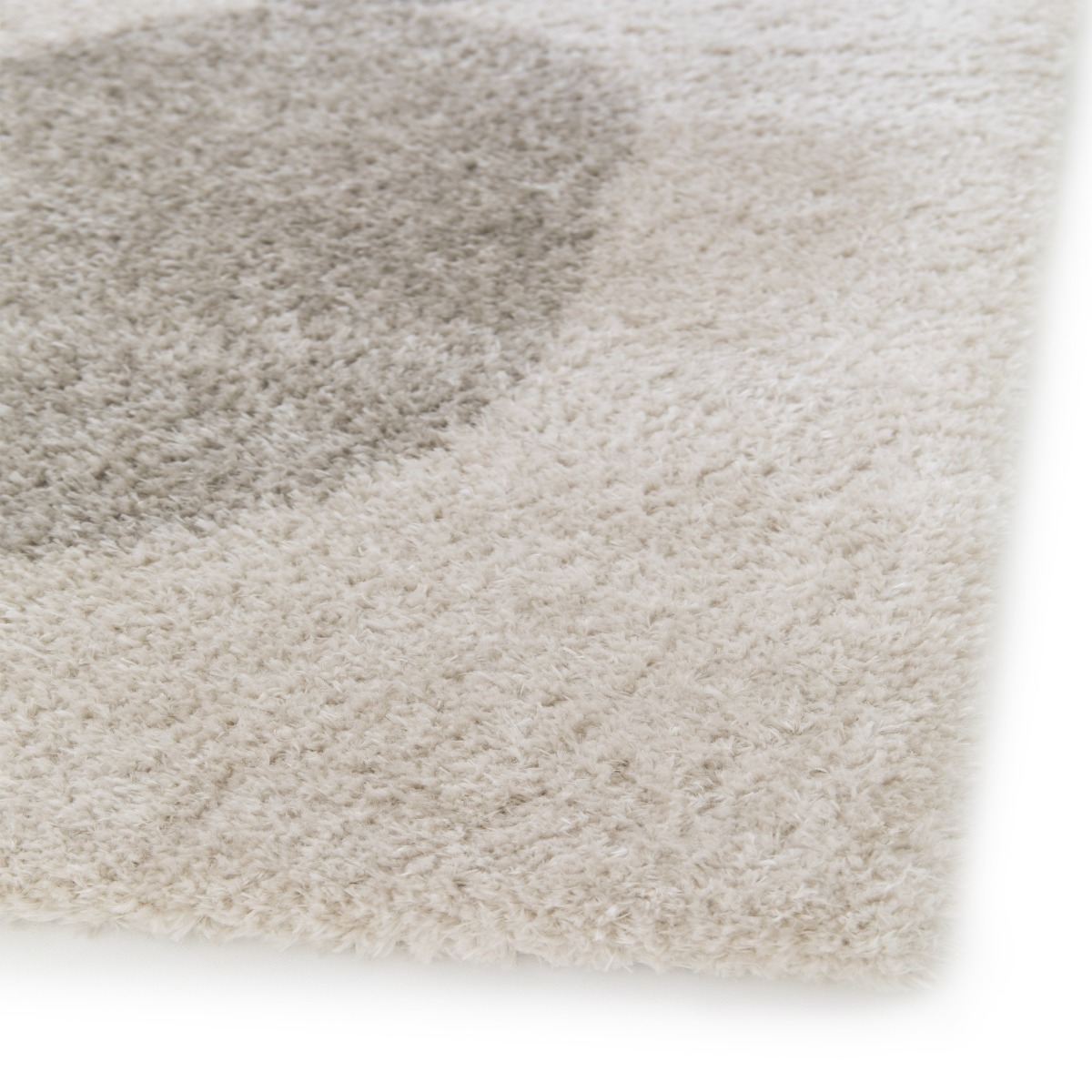 Tapis doux design géométrique moderne multi MAYA LUDIQUE beige, gris, THE DECO FACTORY