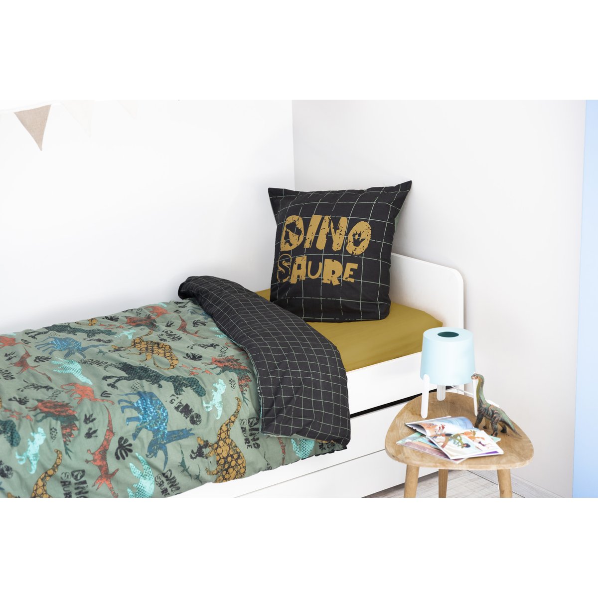 Parure Housse de couette Collection age des dinosaures multicolore, EDEN