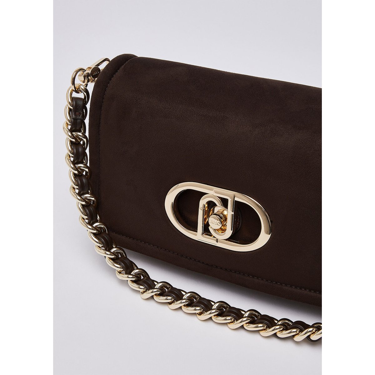Sac LaPuffy format moyen en microfibre cacao, LIU JO