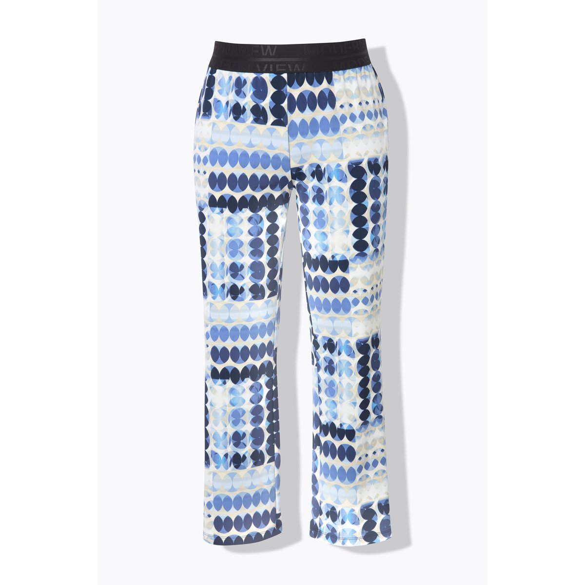 Pantalon Sienna en jersey. Motif cercles. univers, ULLA POPKEN