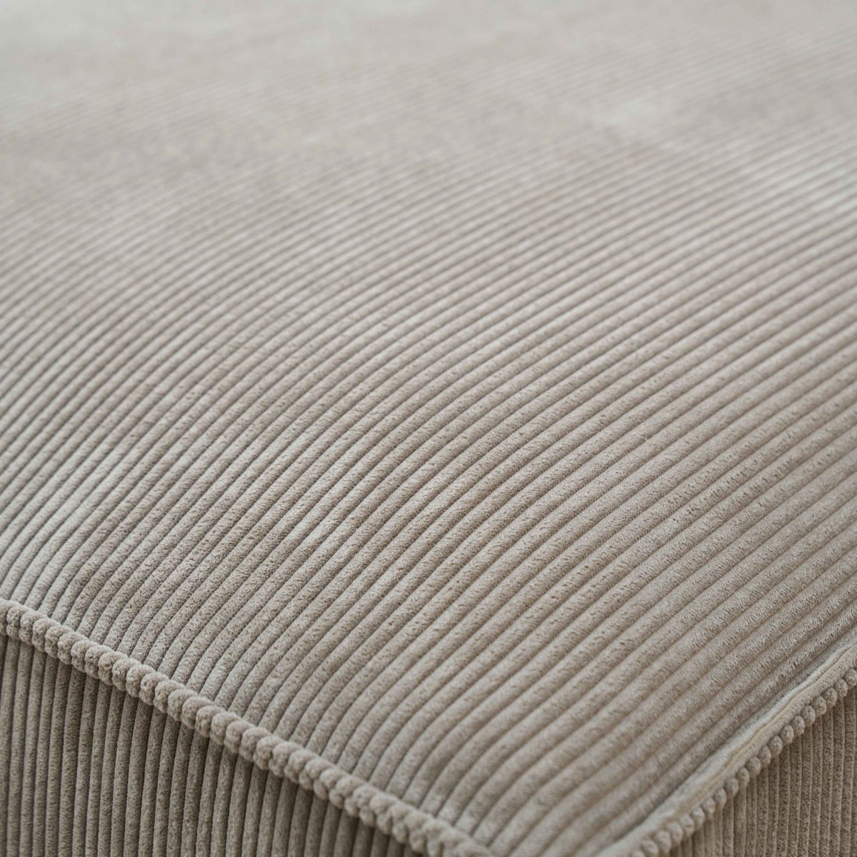 Canapé d'angle avec méridienne gauche en tissu 3 places, ALPHY taupe, OVIALA