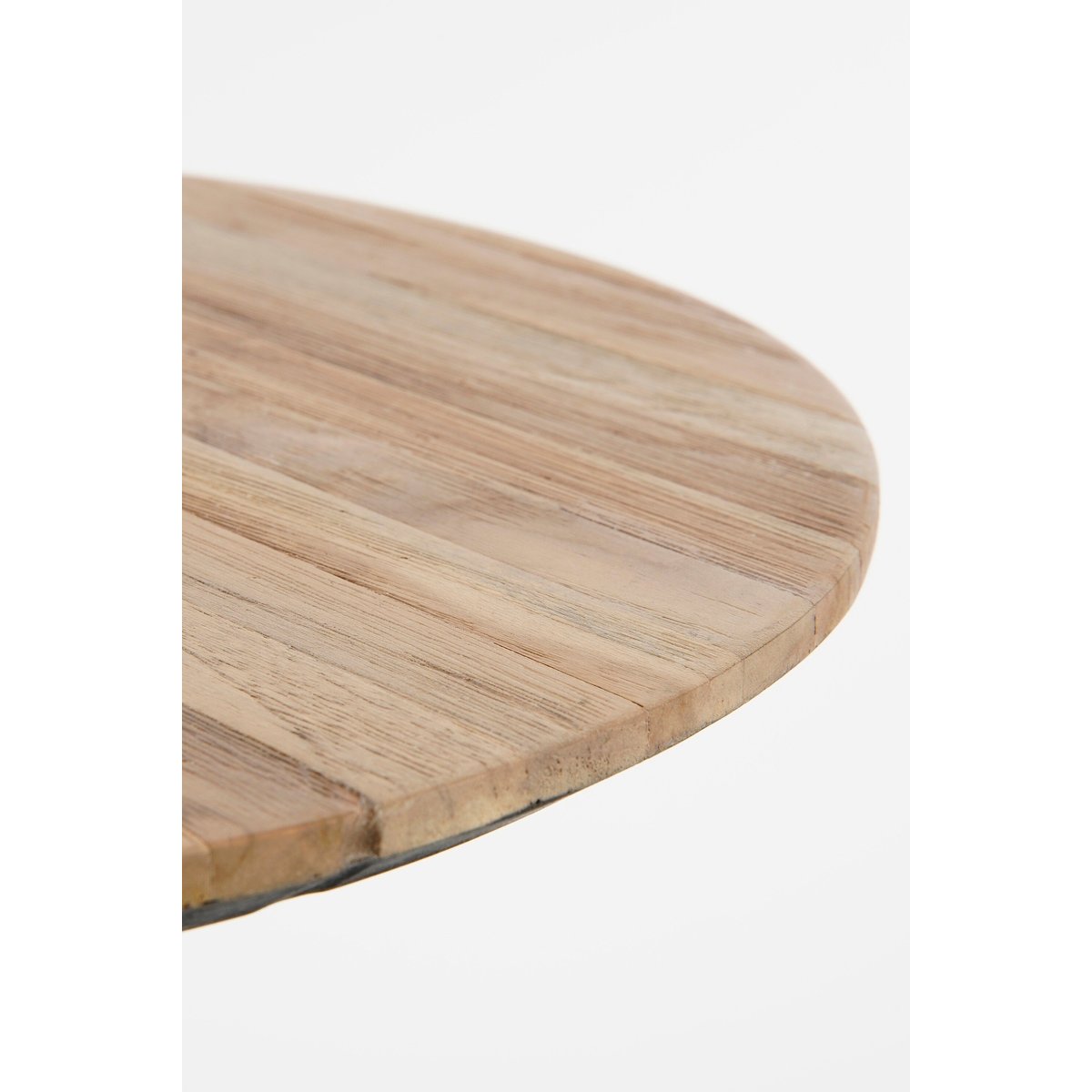 Lot de 2 tables d'appoint Ø50 cm JAILEY brun, MICA DECORATIONS