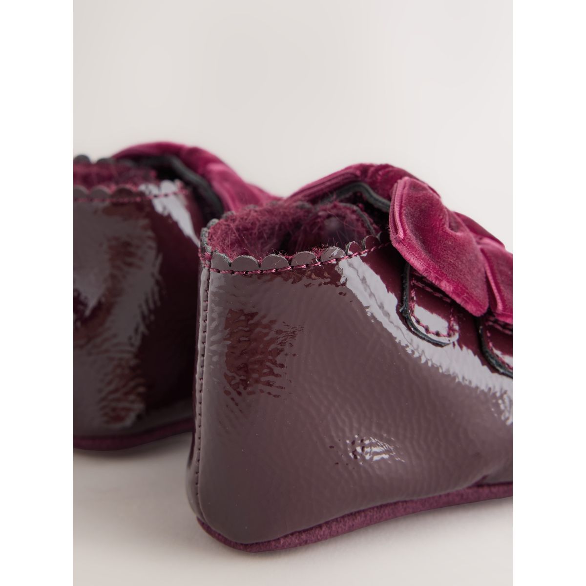 Bottines bébé nœud rouge bordeaux, NEXT