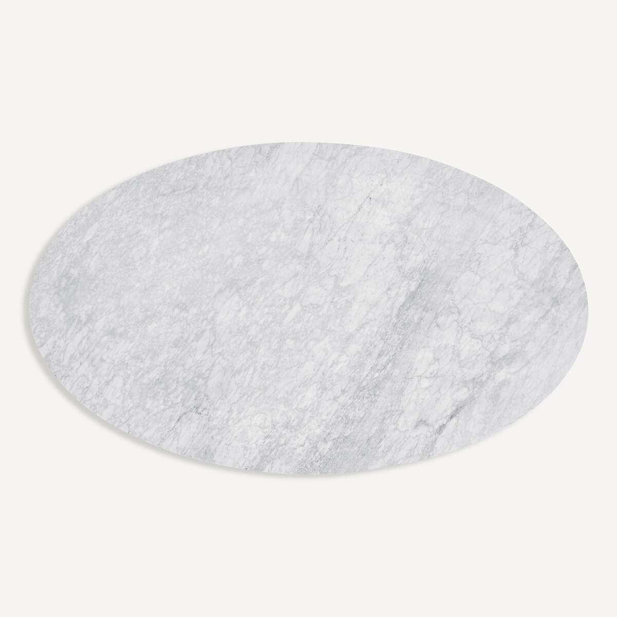 Tablero de mesa de mármol elíptico L170 cm, Elipso mármol blanco, AM.PM