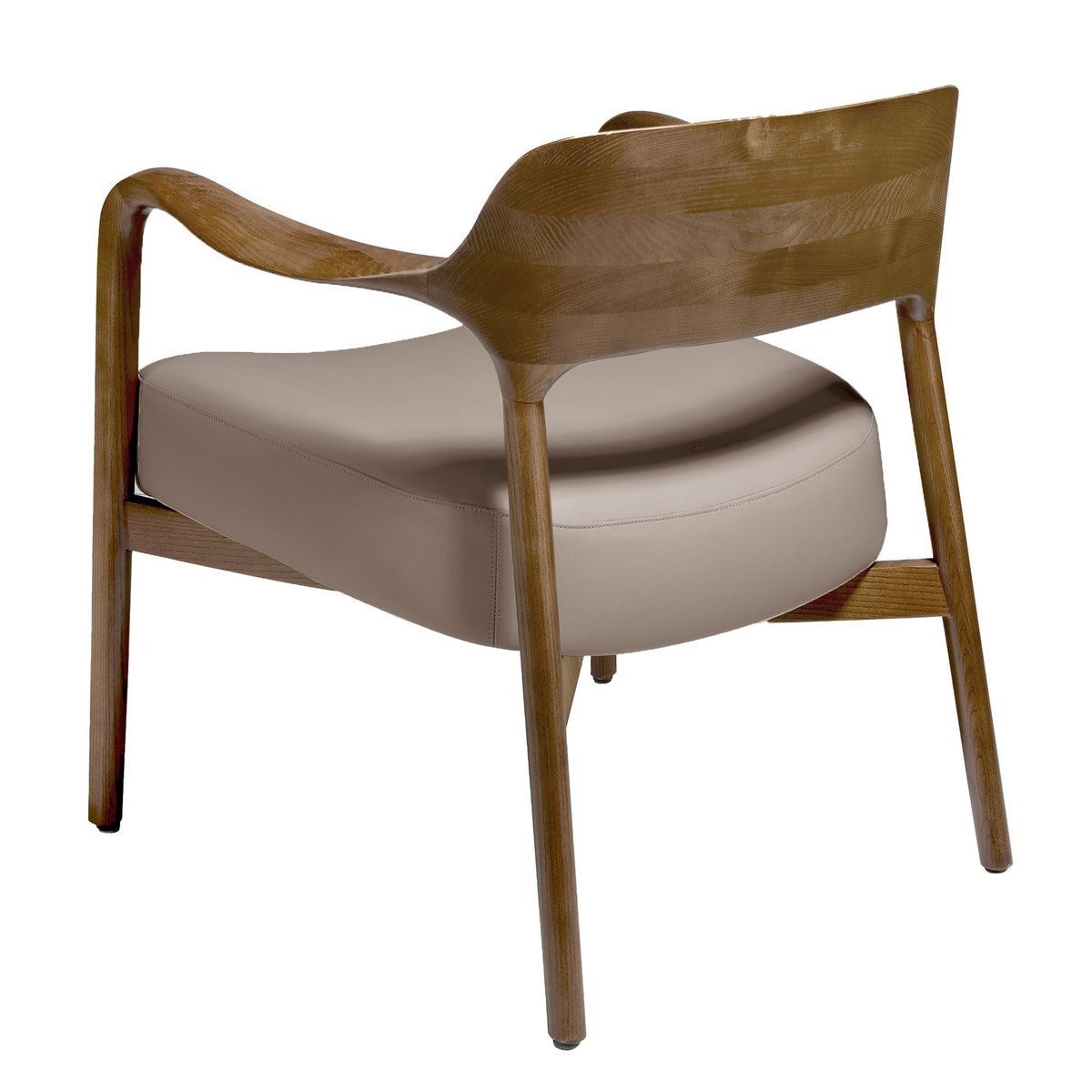 Fauteuil en similicuir noyer et vison mink | walnut, ANGEL CERDA