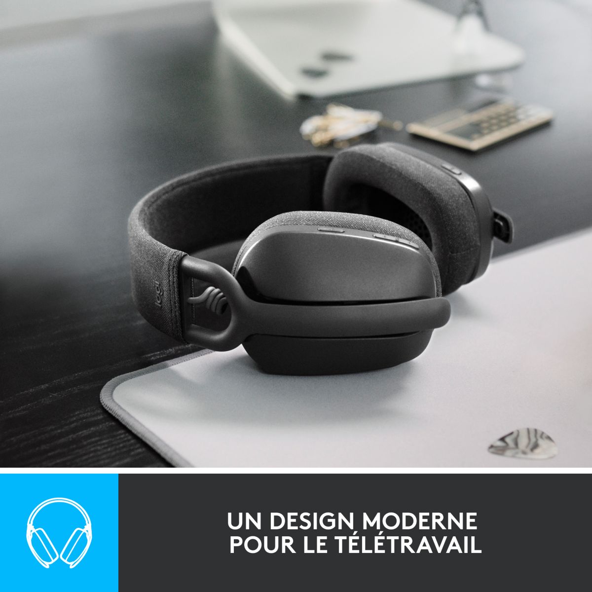 Micro-casque Zone Vibe 100 Graphite couleur unique, LOGITECH