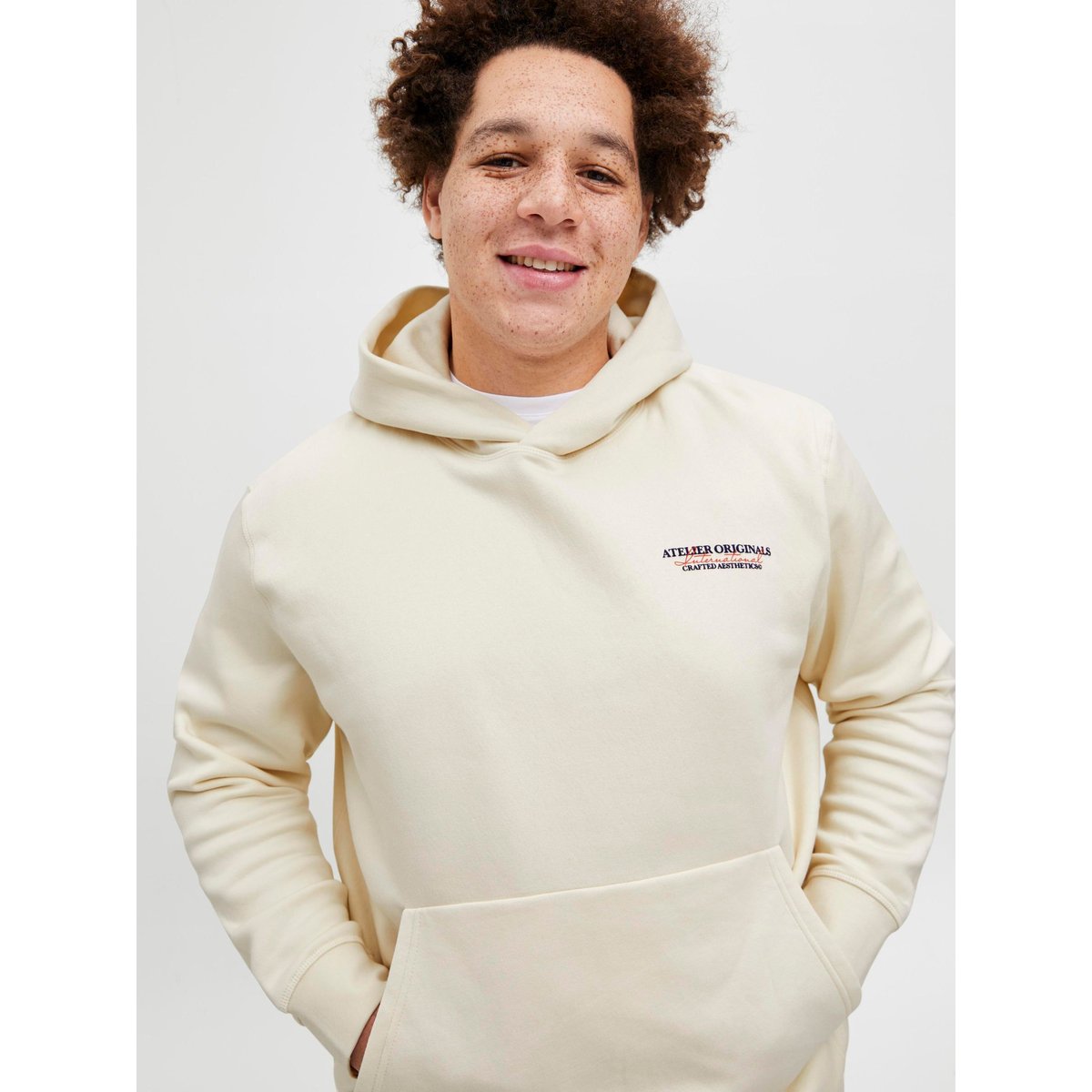 Sweat À Capuche antique white, JACK & JONES