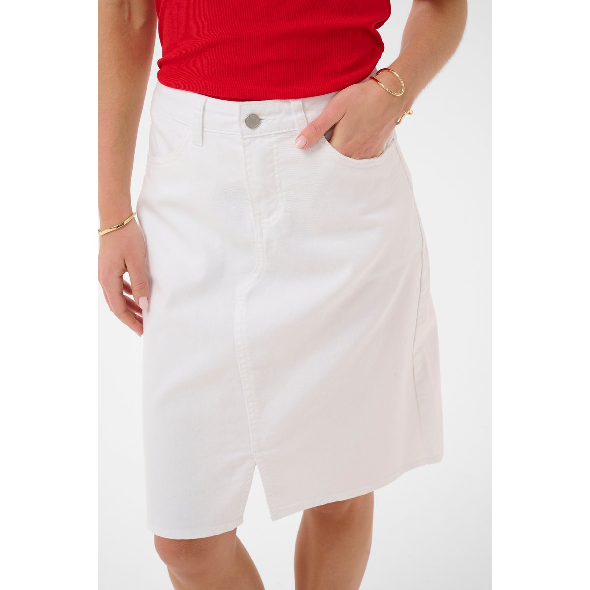 Jupe casual blanc snow white, CREAM