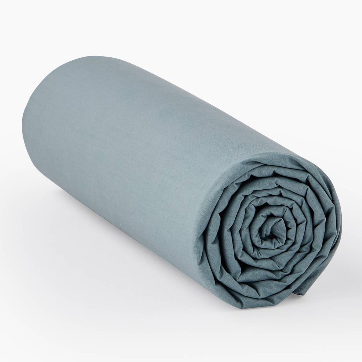 Drap housse, percale de coton, 100% coton bio GOTS algue, MONOPRIX
