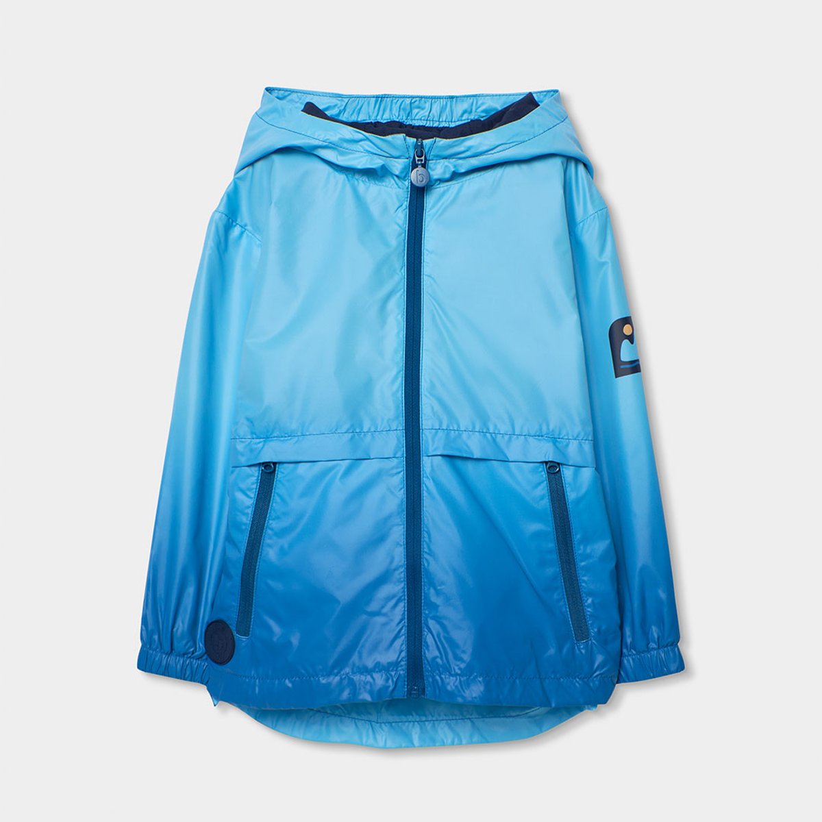 Parka enfant tissu technique bleu, BOBOLI