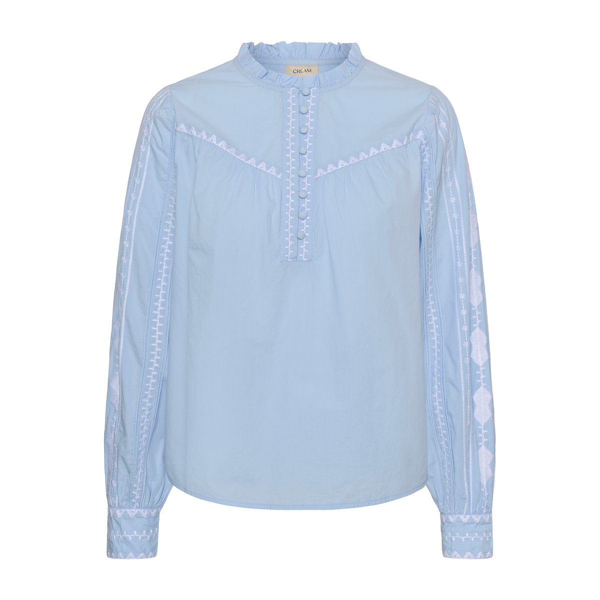 Blouse à manches longues bleu cashmere blue, CREAM