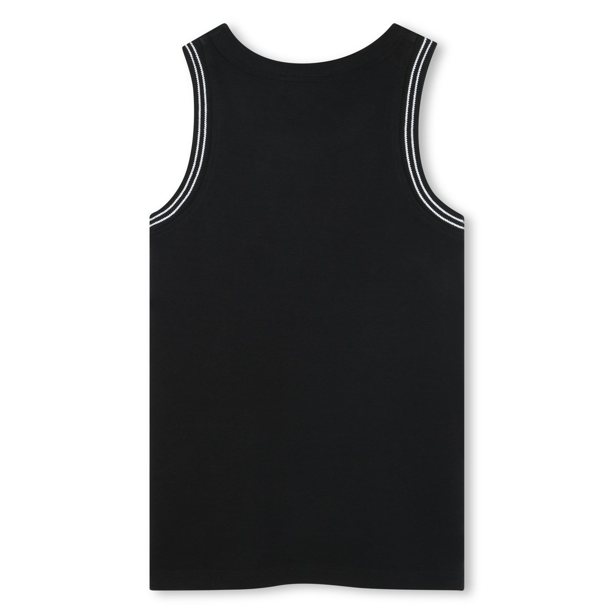 Débardeur à côtes et broderie black, DKNY