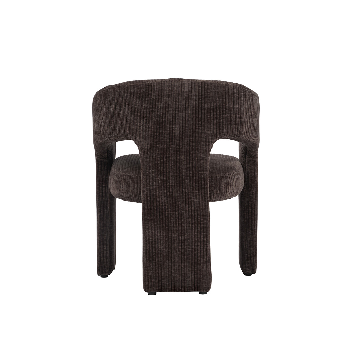 Alpaca Curved Corduroy Upholstered Dining Chair cocoa, ÉDITÉ