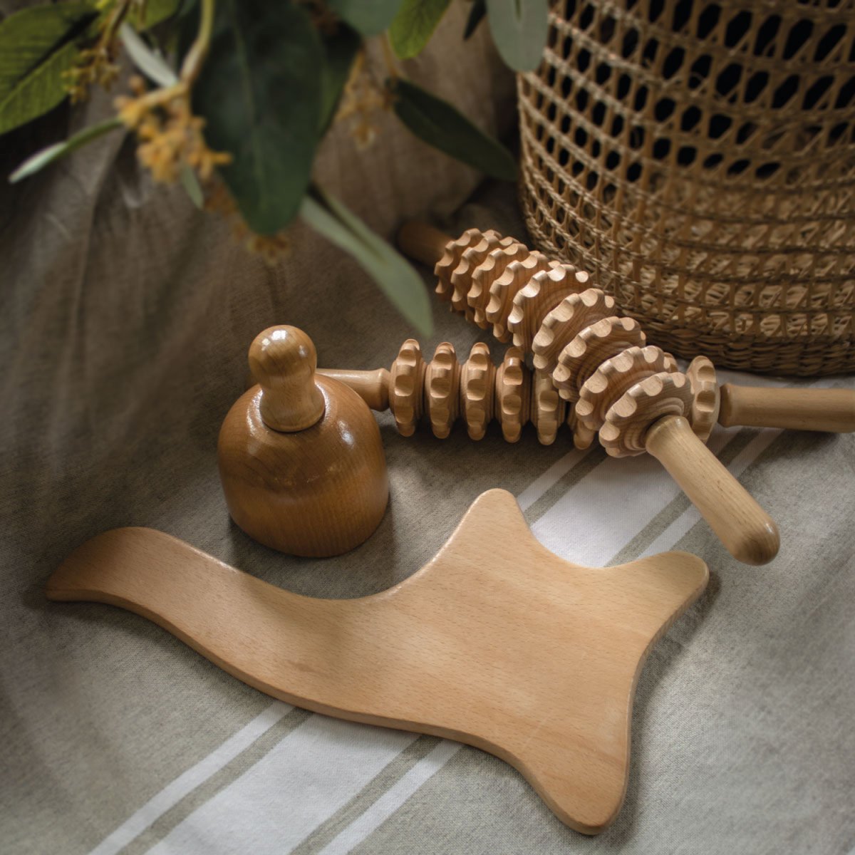 Spatule de madérothérapie marron, VIVEZEN