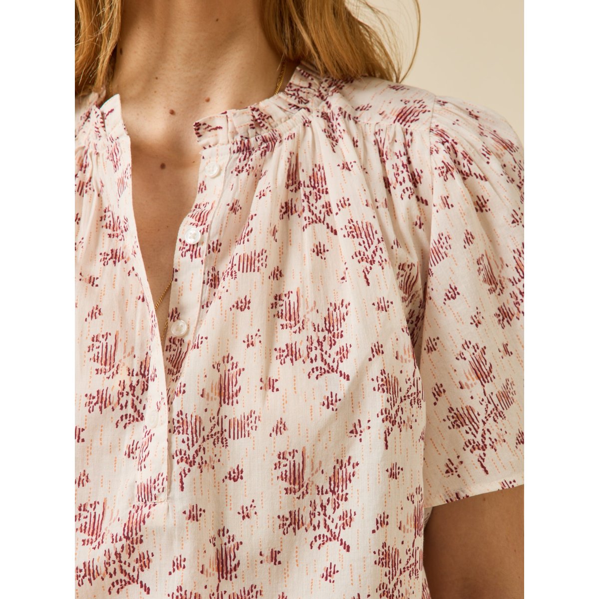 Blouse  imprimé Thelma coton biologique imprimé thelma, CYRILLUS