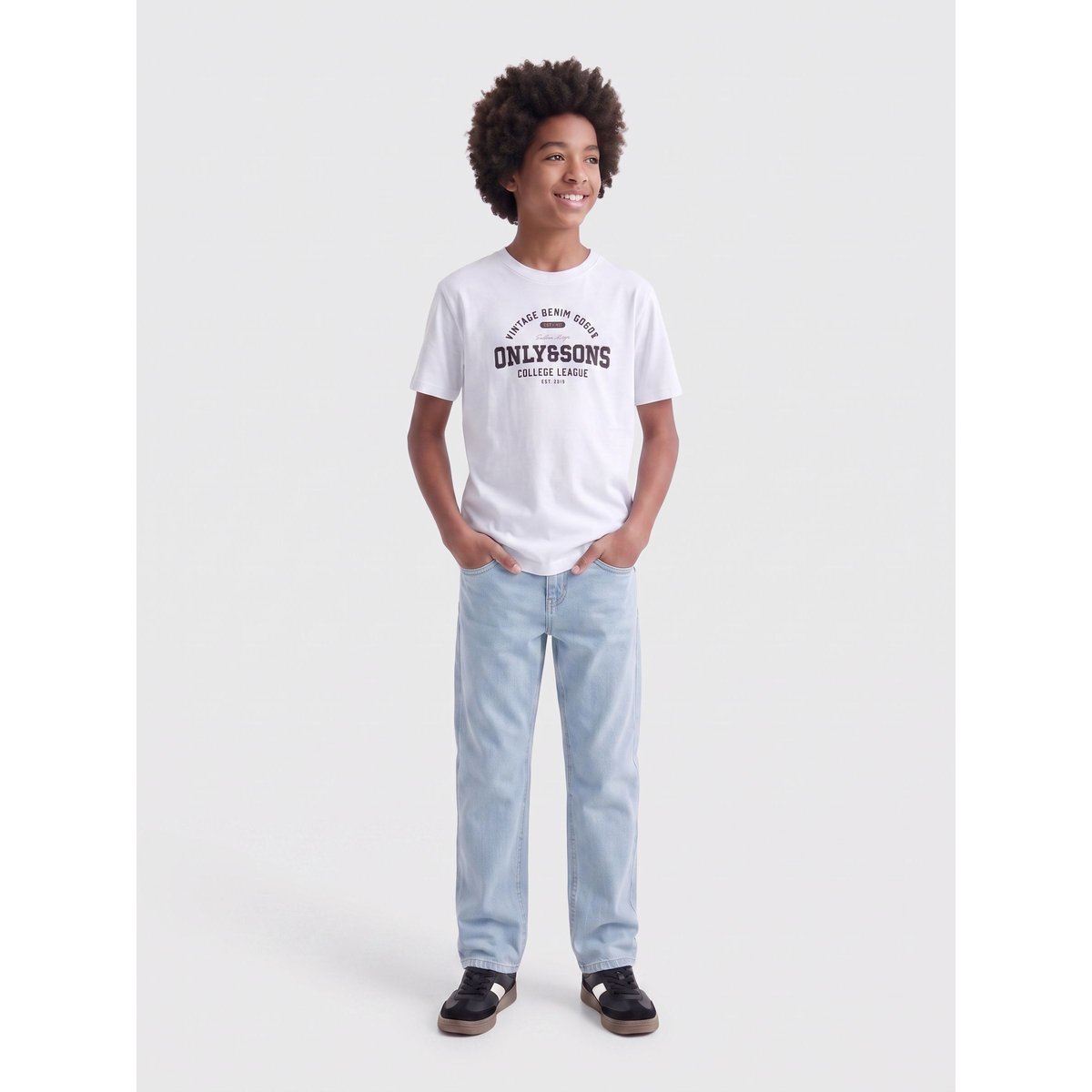 T-Shirt blue nights, ONLY & SONS JUNIOR