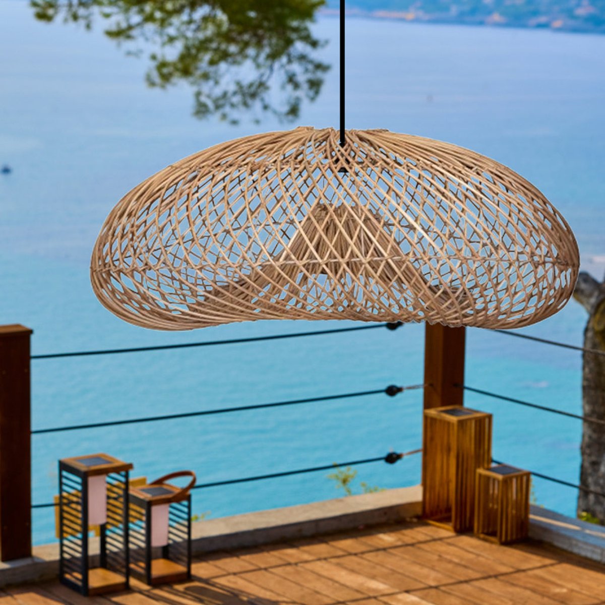 Abat-jour seul SEVIA beige, LUMISKY