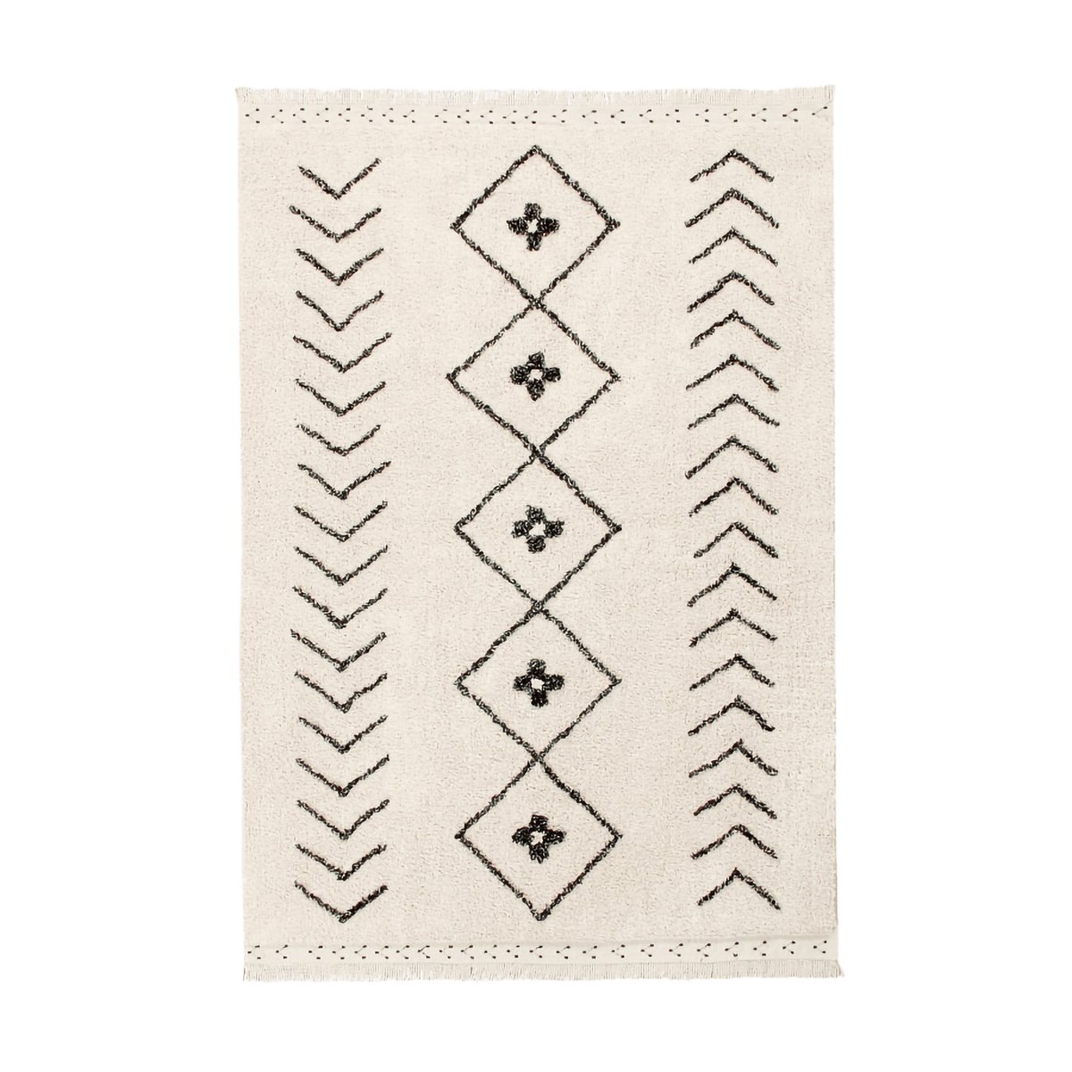 Tapis Rectangulaire en coton BEREBER CLASSICS beige, LORENA CANALS