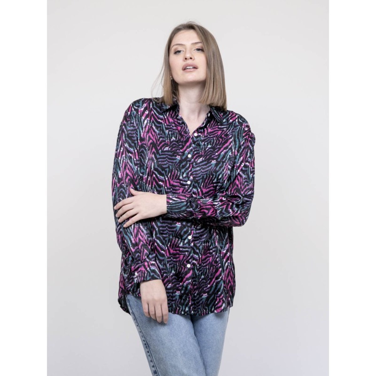Chemise à Motifs Orianie rose, DONA LISA