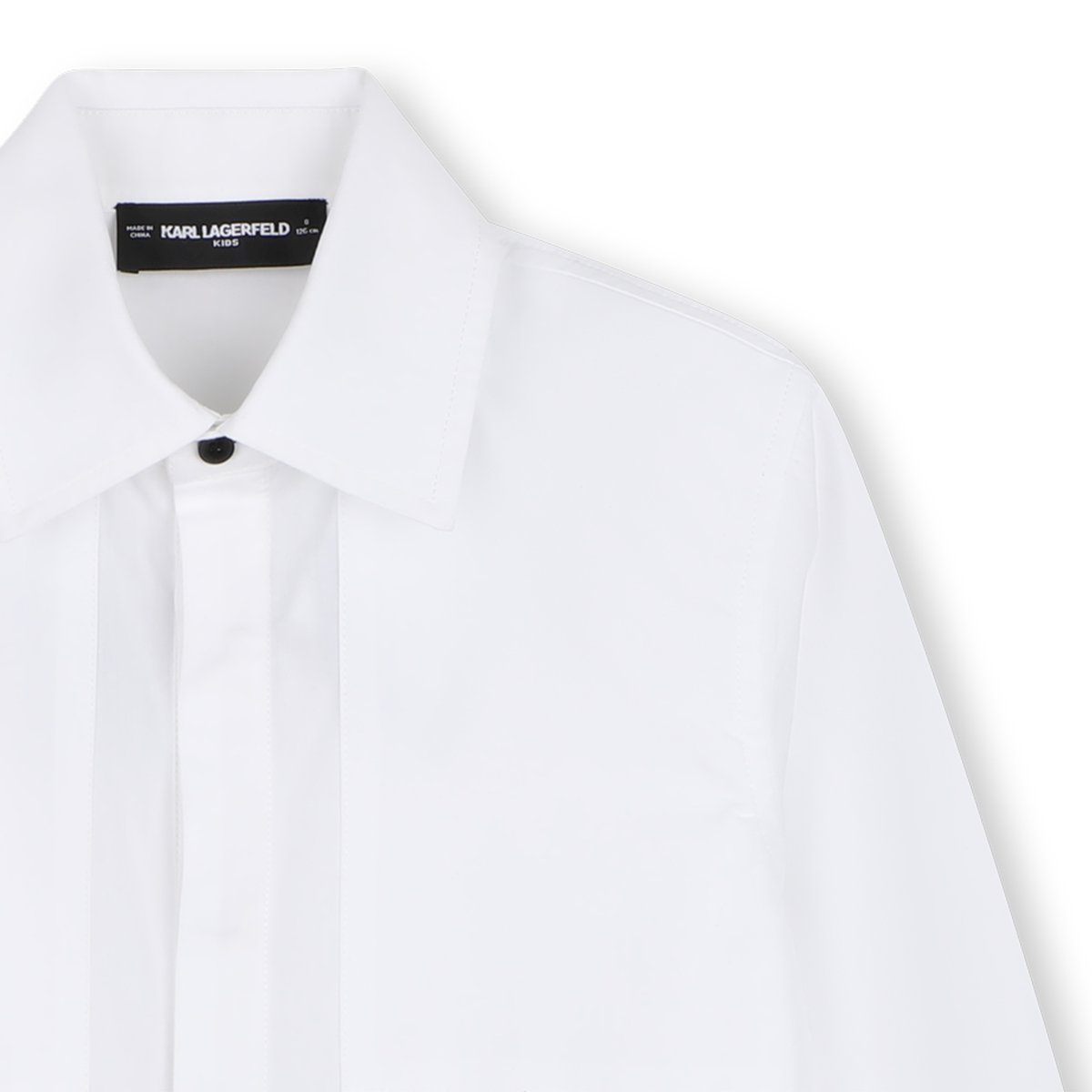 Chemise manches longues blanc, KARL LAGERFELD KIDS