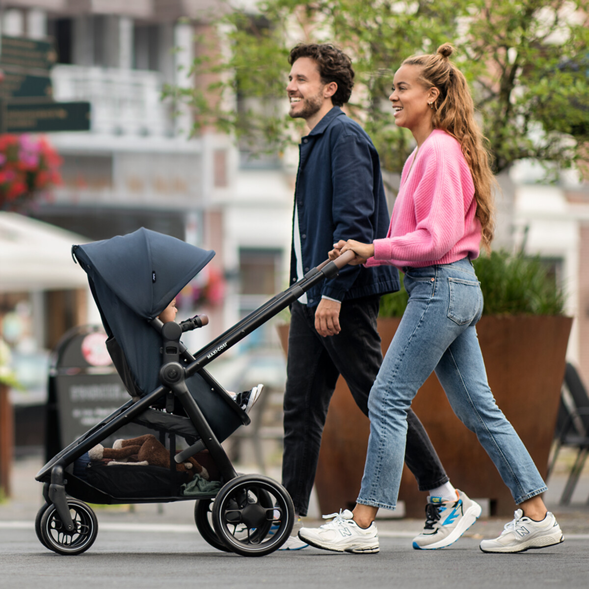 Poussette 2 en 1 Zelia 3, avec nacelle intégrée gris essentiel, MAXI COSI