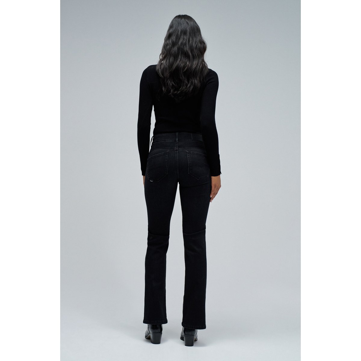JEAN SECRET PUSH IN BOOTCUT noir, SALSA JEANS