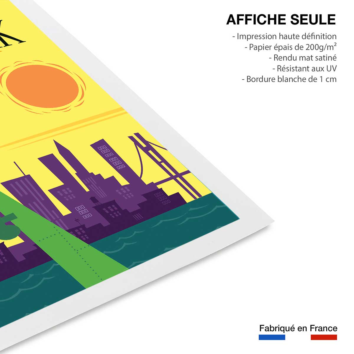 Affiche Voyage à New York affiche seule, HEXOA