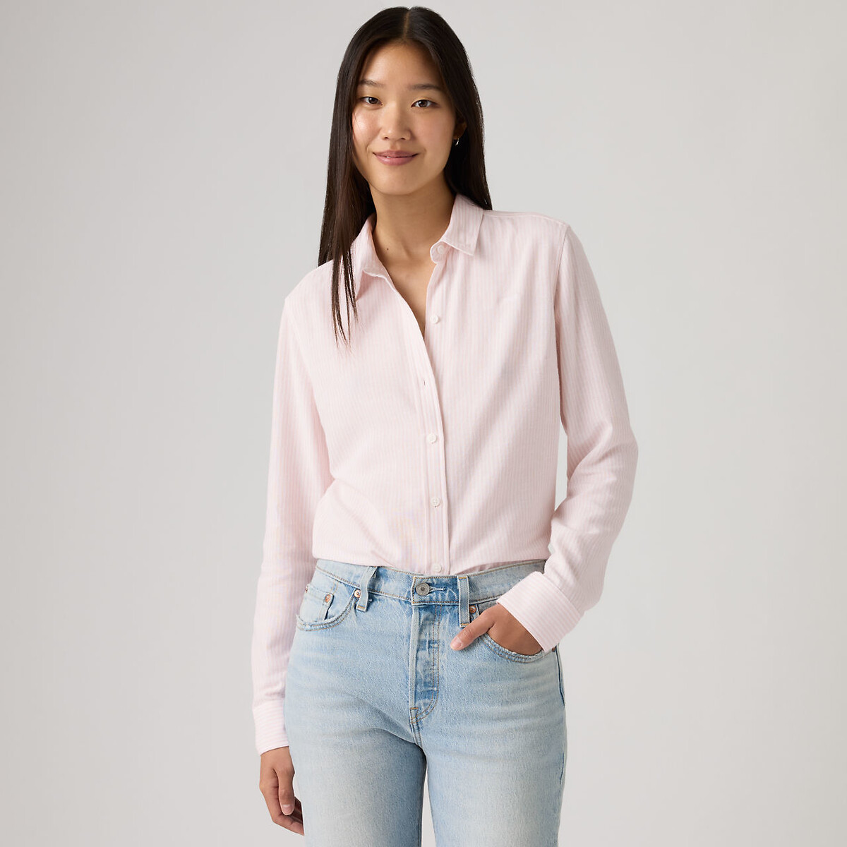 The Classic BW Shirt with Long Sleeves pale pink, LEVI'S