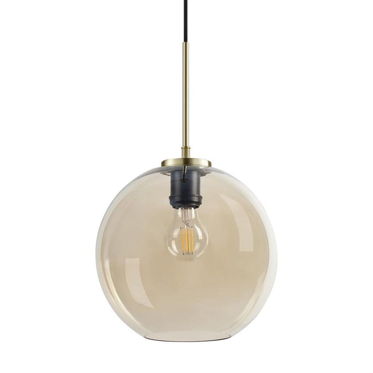 Suspension en Verre et Métal D25 LOOP ambre, DYBERG LARSEN