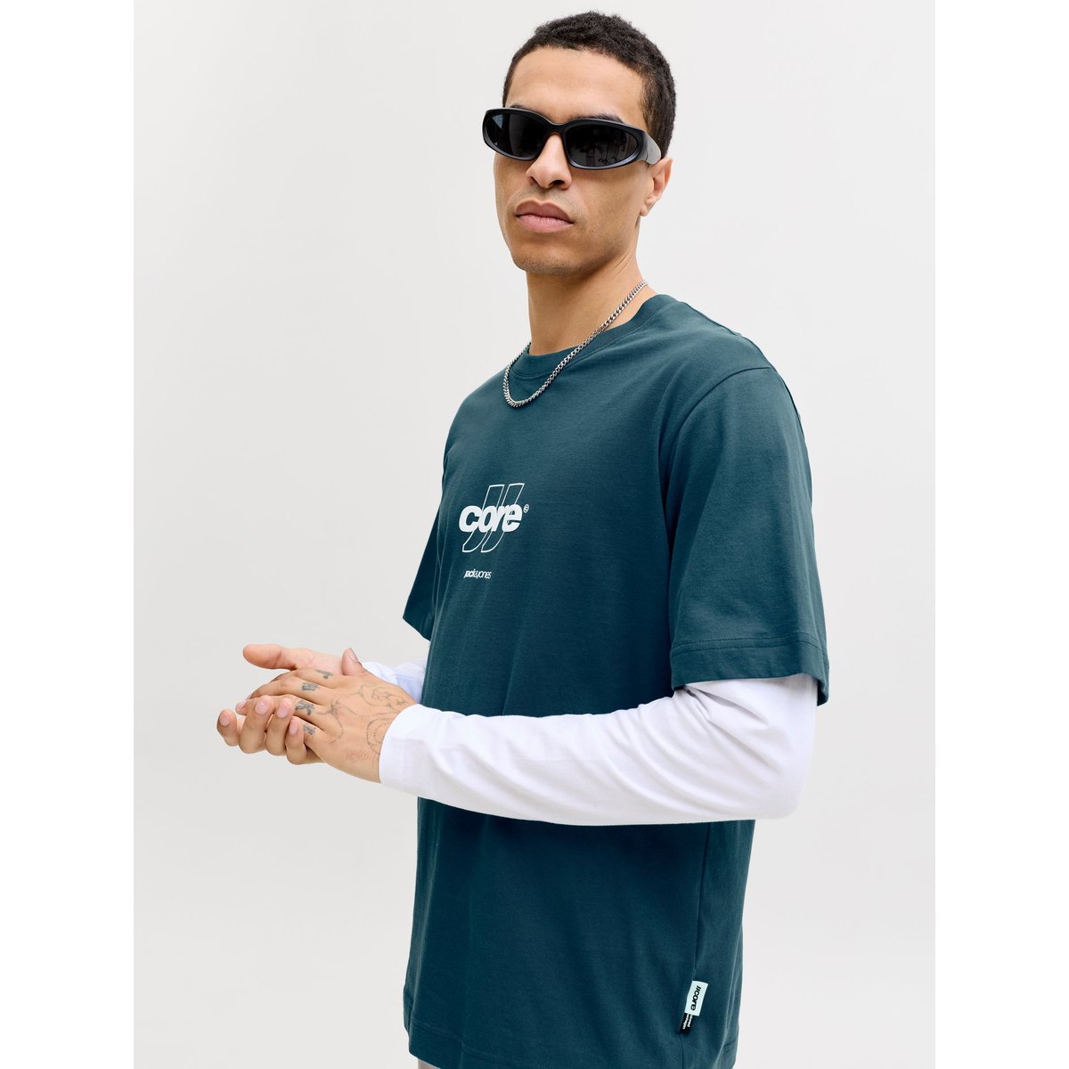 T-Shirt bleue - poseidon 1, JACK & JONES