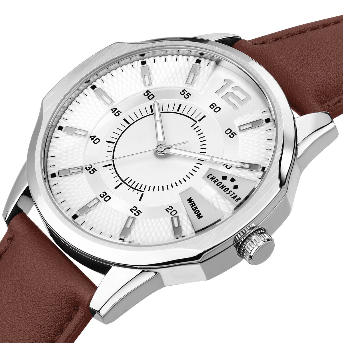 Montre BRAVE noir, mat, CHRONOSTAR