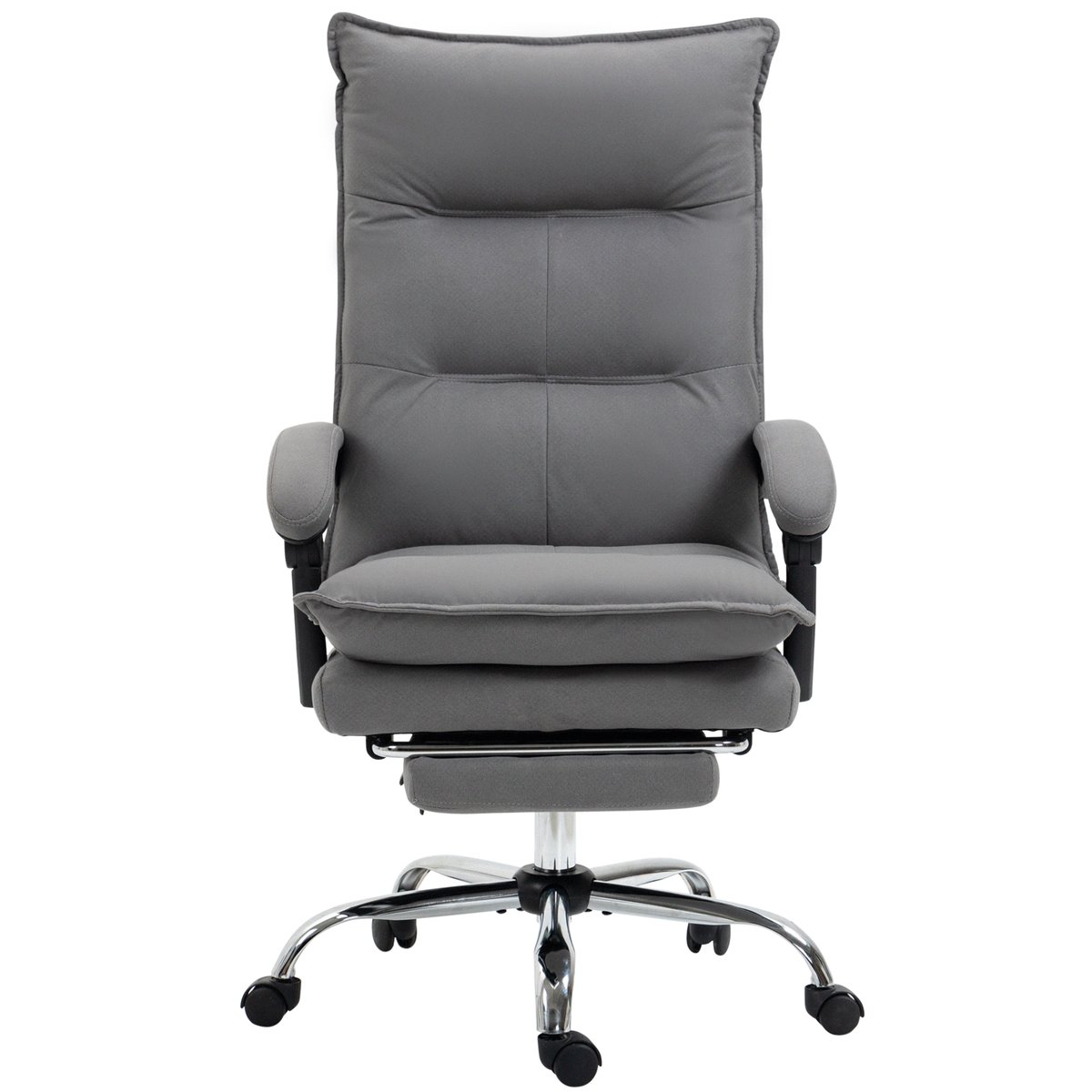 Fauteuil de bureau avec fonction massage gris, HOMCOM