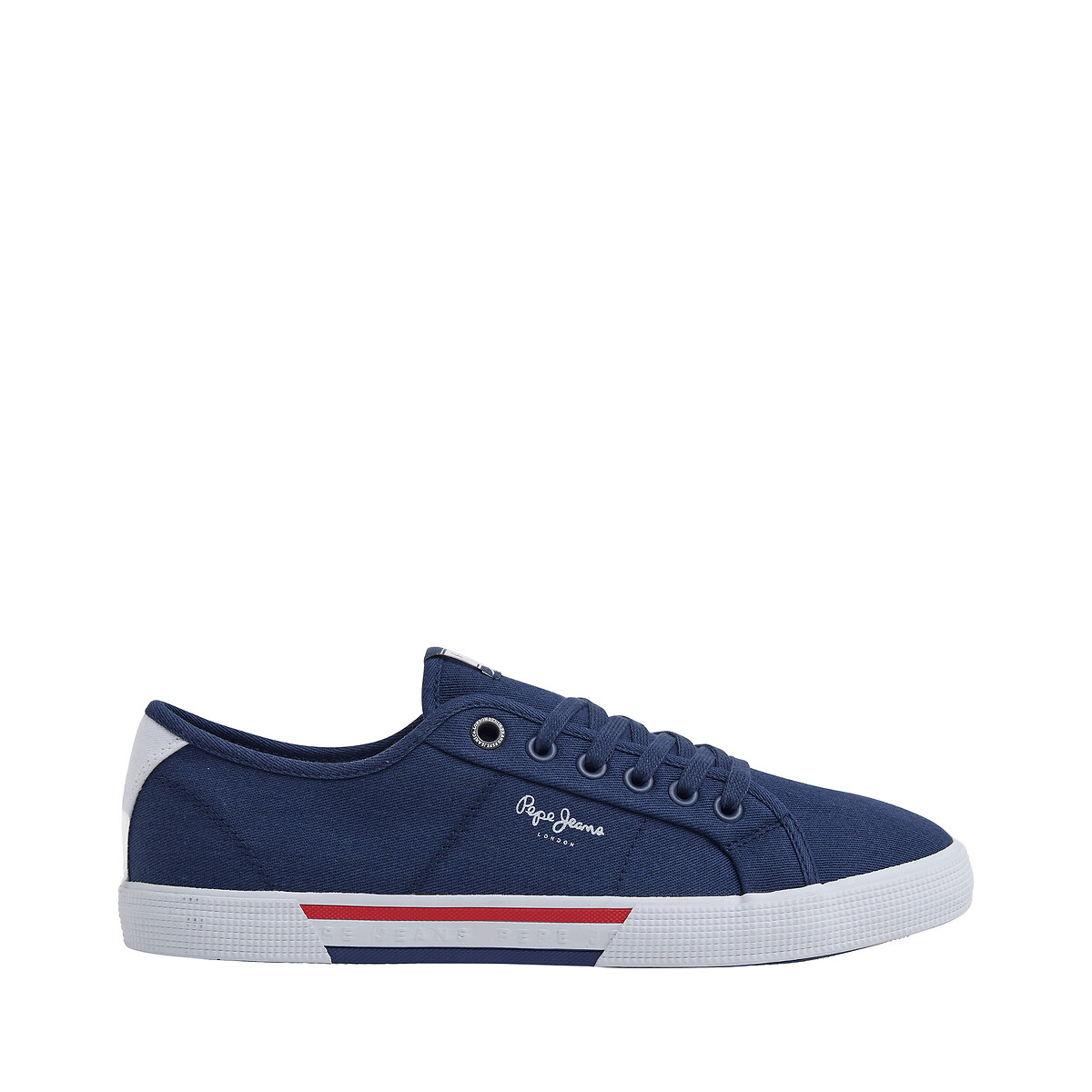 Brady Canvas Trainers navy blue, PEPE JEANS