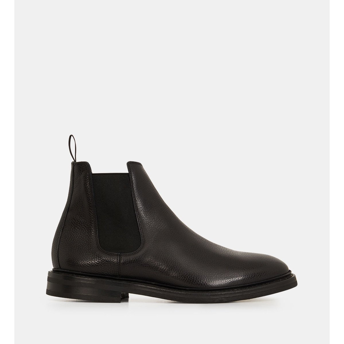 Bottines chelsea châtelet en cuir goodyear noir, COMPTOIR GL