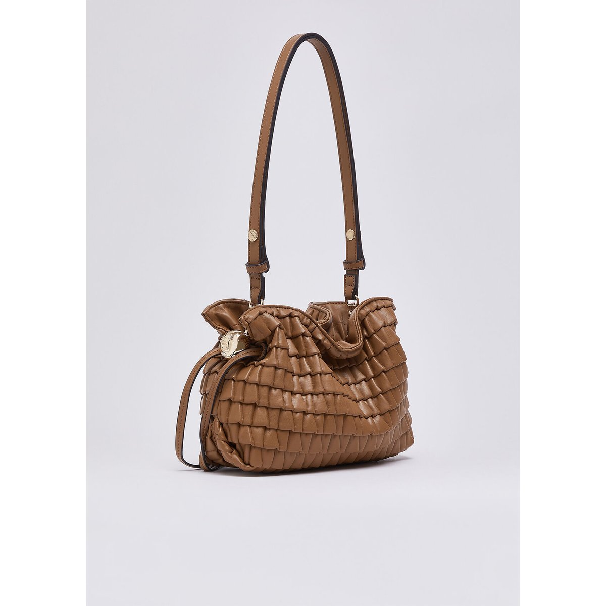 Petit sac Riccy gaufré beige, LIU JO