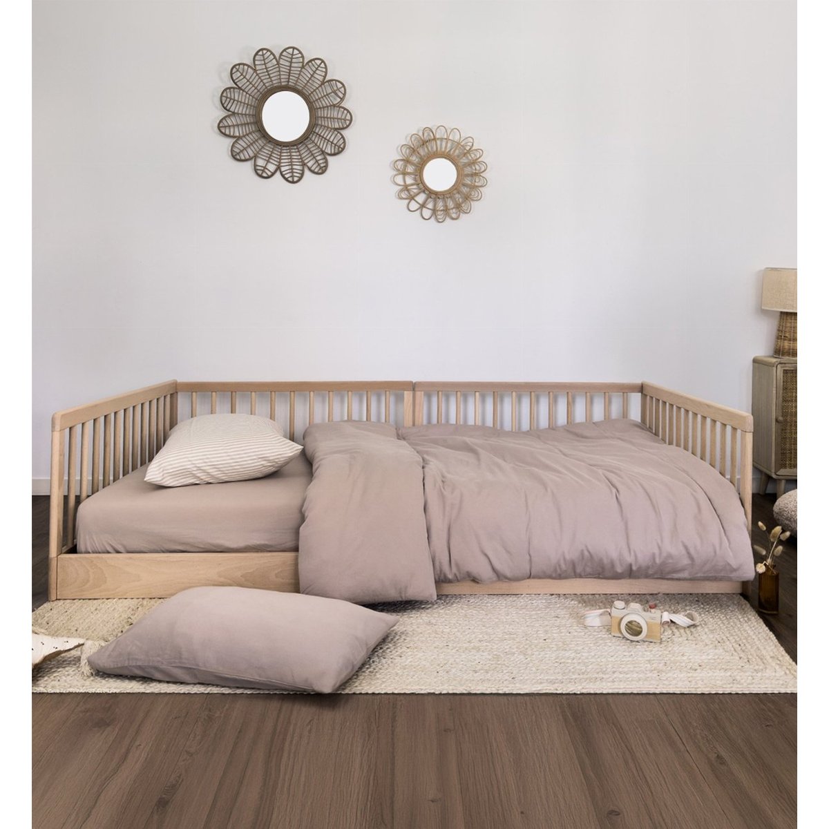 Lit enfant Evolutif TURIA couleur unique, KADOLIS