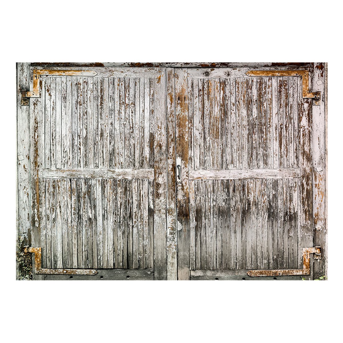 Papier peint intissé panoramique The whispering door gris / argent, EDEN