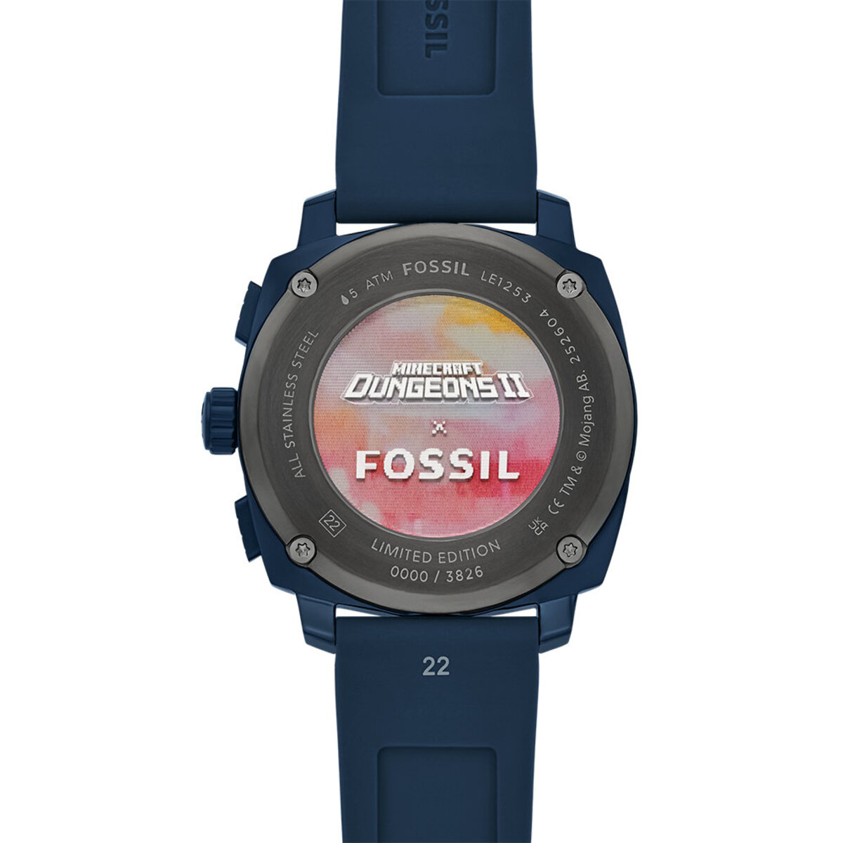 Montre Analogique MINECRAFT bleu bleu bleu, FOSSIL
